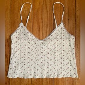 Cou Cou Pointelle Crop Tank